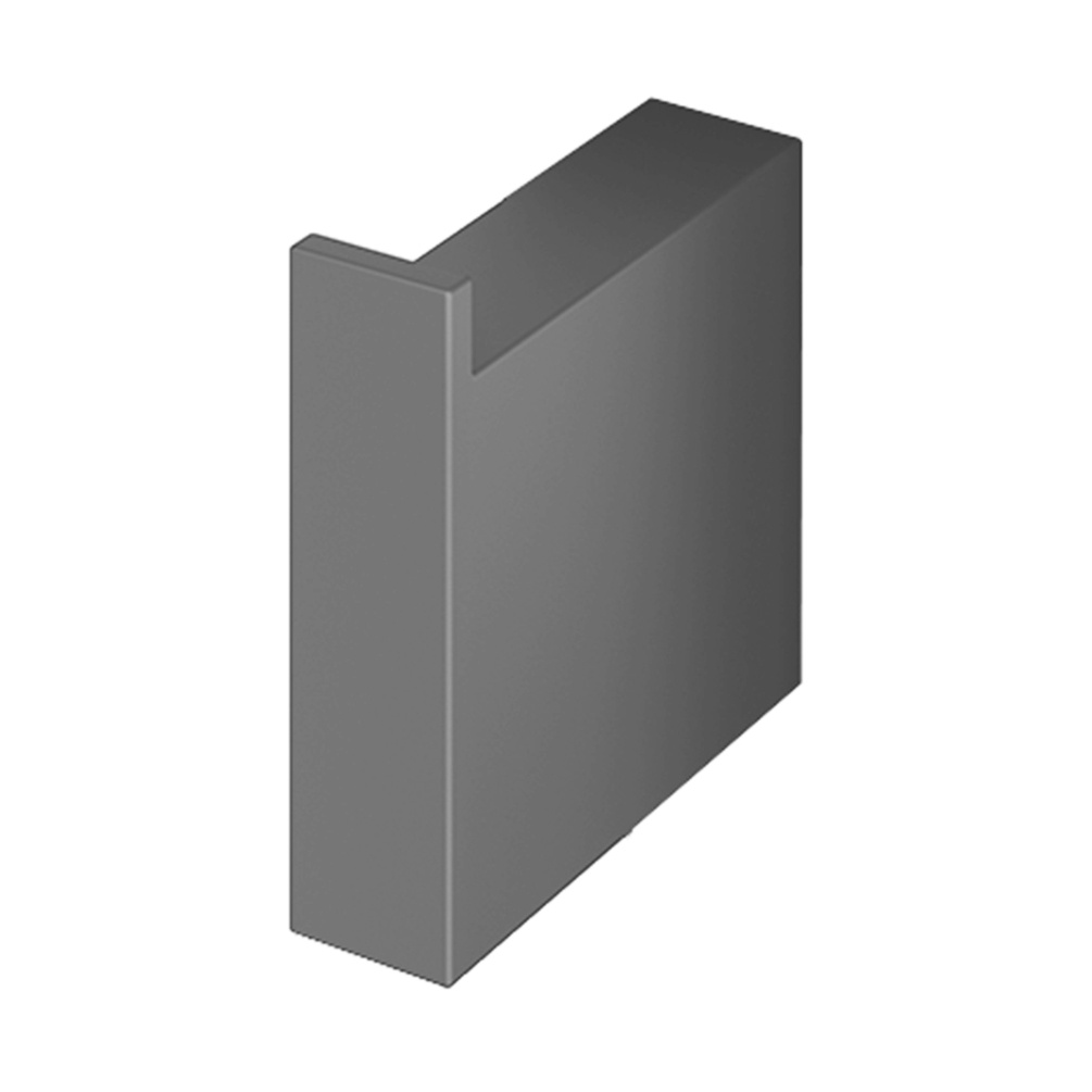 Product Cut out image of the Abacus Pure Anthracite Robe Hook